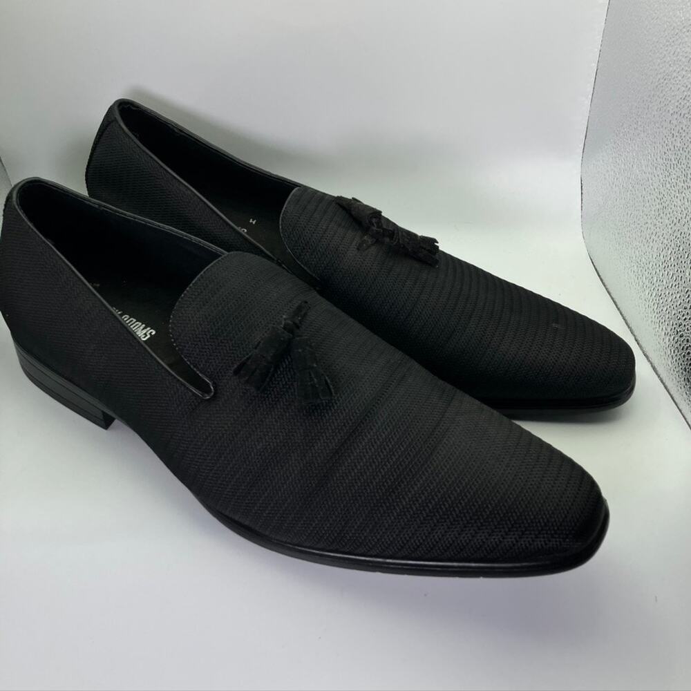 Stacy Adams Tazewell Slip On Loafers Dress Shoes 25343 Black Size 13M Slip On